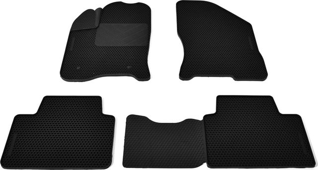 Коврики резиновые Avtodriver SOTABOARD для салона Lada Vesta седан, универсал, SW Cross 2015-2026. Черные. Артикул EVTS.0747