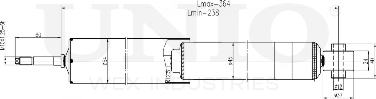 Амортизатор подвески (Unio). Артикул SAB-10577
