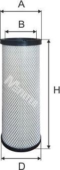Воздушный фильтр MFilter. Артикул A 542/1