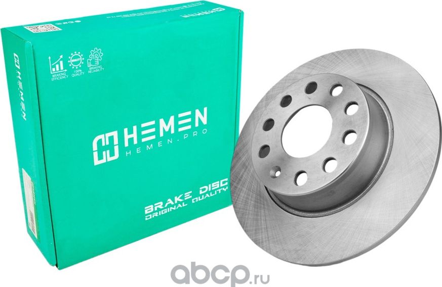 Диск тормозной задний Skoda Octavia II 04-, Octavia III 12-, диам. 272 () (Hemen). Артикул HTS040