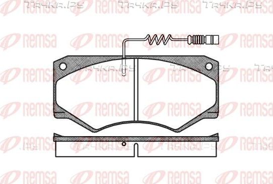 Тормозные колодки Remsa передние для Mercedes-Benz T1 1977-1996. Артикул 0047.14