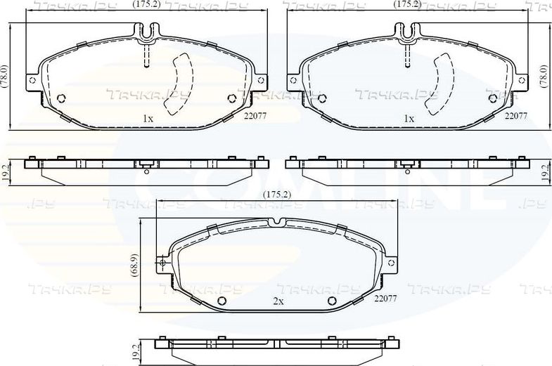 Тормозные колодки Comline Comline. Артикул CBP02364