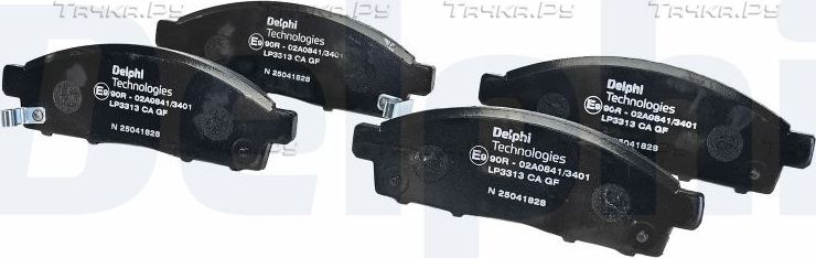Тормозные колодки Delphi (Low-Metallic). Артикул LP3313