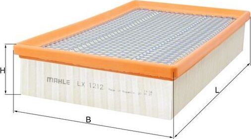 Воздушный фильтр Mahle-Knecht для Alpina B7 E65/66 2003-2008. Артикул LX 1212