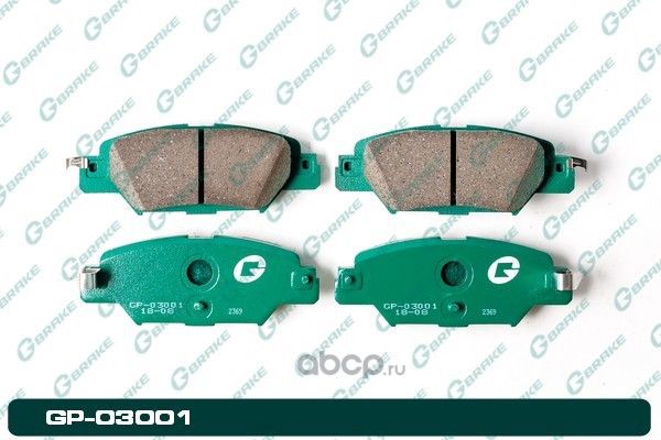 Колодки тормозные дисковые (G-Brake). Артикул GP03001