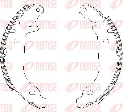 Тормозные колодки Remsa. Артикул 4169.00