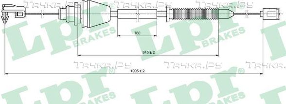 Трос газа LPR. Артикул C0148A