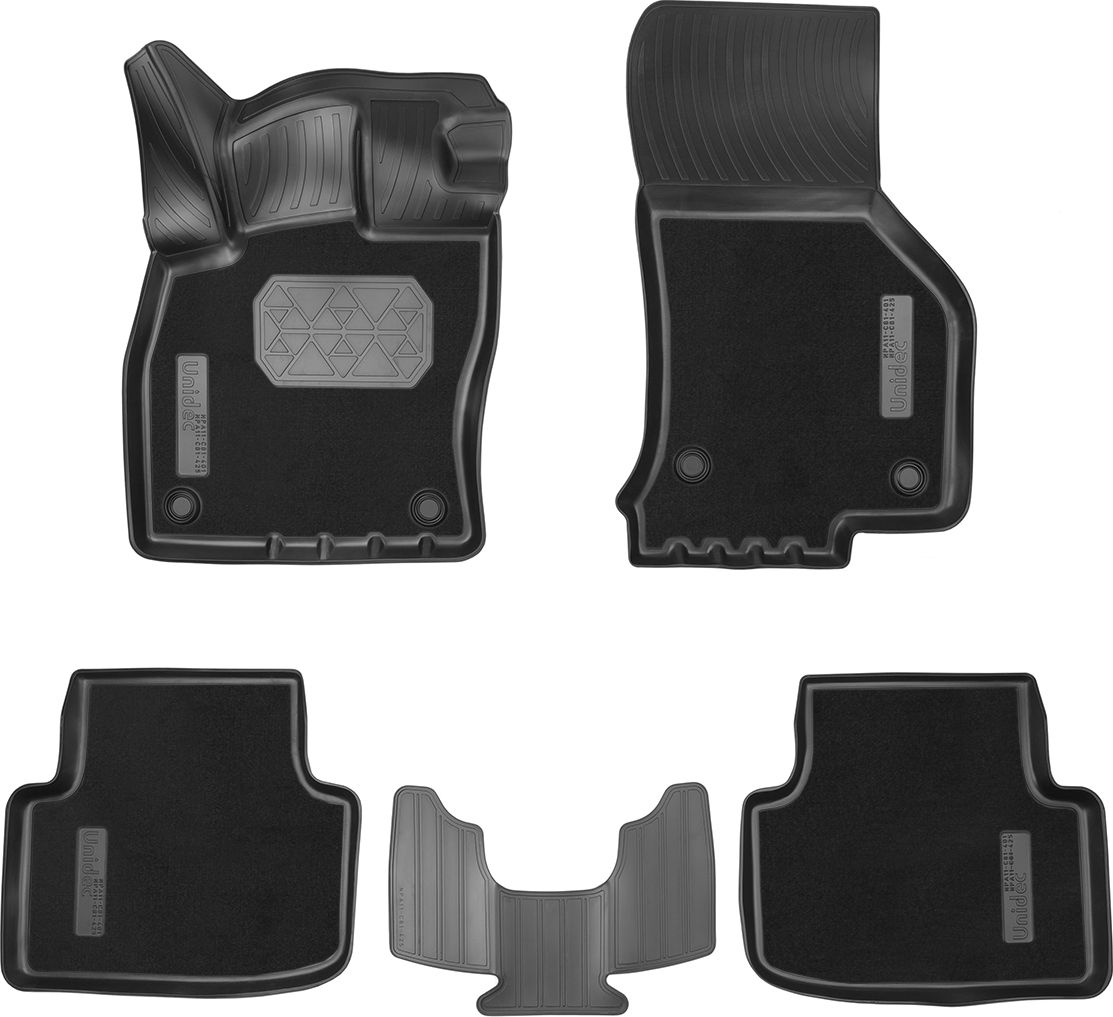 Коврики 3D Норпласт комбинированные для салона Skoda Octavia IV (A8) 2019-2026. Артикул NPA11-C81-425-1-CM