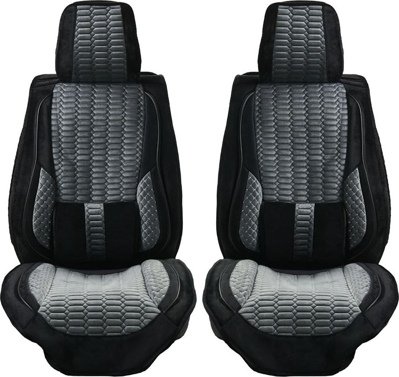 Накидки Seintex каркасные Comfort на сидения, цвет Черный/Серый. Артикул 317687