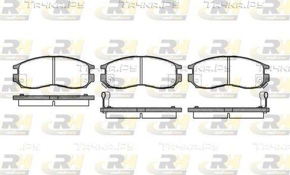 Тормозные колодки RoadHouse передние для Hafei Sigma 2000-2009. Артикул 2460.02