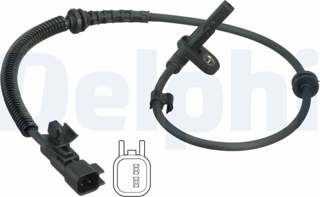 Датчик ABS Delphi задний правый для Chevrolet Cobalt II 2013-2026. Артикул SS20362