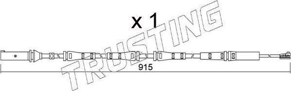 Датчик износа тормозных колодок  Trusting. Артикул SU.351