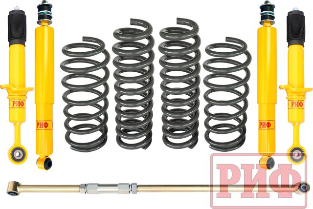 Лифт-комплект РИФ жесткий для Toyota Land Cruiser 200 дизель 2008-2021, лифт 50 мм. Артикул RIF-TLC200-C