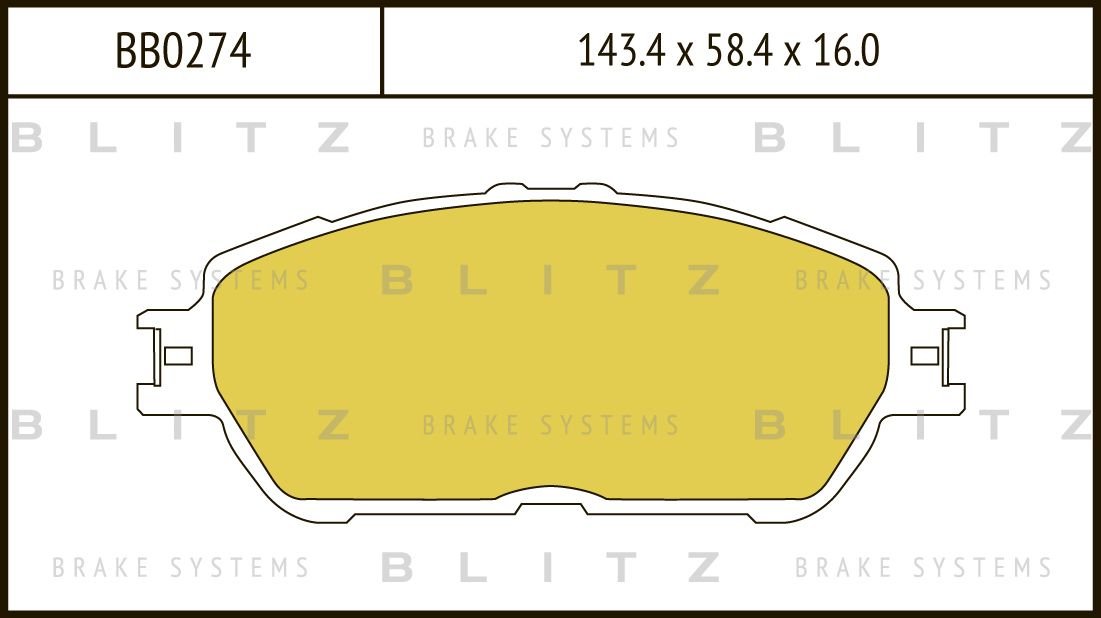 Колодки тормозные LEXUS ES300 -82 перед. (Blitz). Артикул BB0274