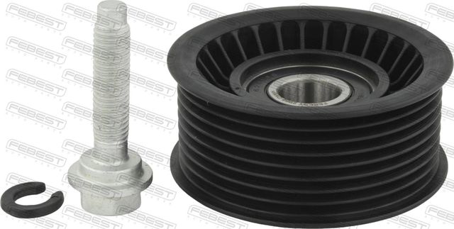 Направляющий (ведущий) ролик приводного поликлинового ремня Febest. Артикул 2988-DV6P