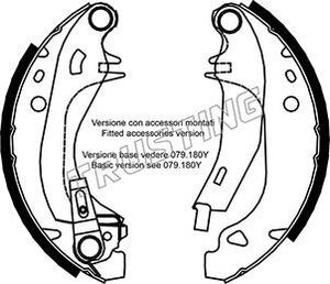 Тормозные колодки Trusting задние для Citroen Saxo 1996-2003. Артикул 079.192Y