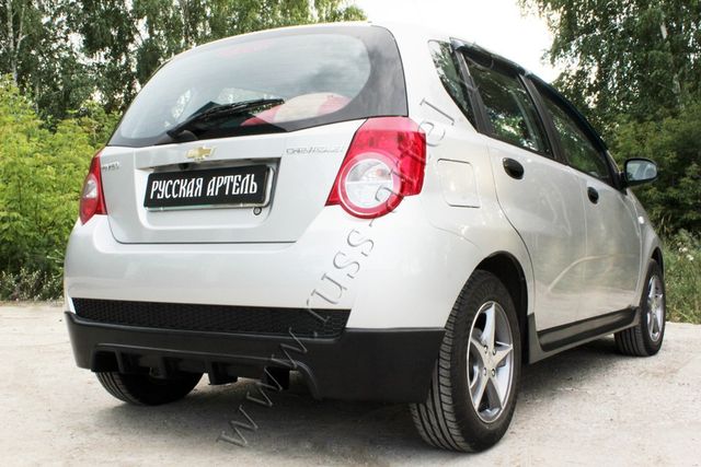 Тюнинг обвес Русская Артель заднего бампера для Chevrolet Aveo I хэтчбек 3/5дв 2008-2011. Артикул TOCA-017300