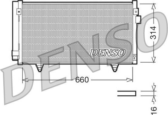 Радиатор кондиционера (конденсатор) Denso. Артикул DCN36003