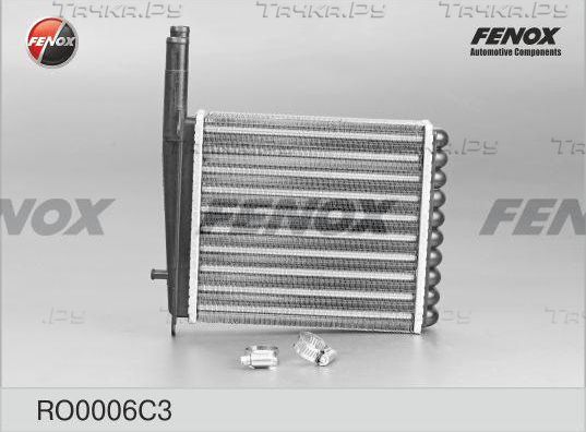 Радиатор отопителя (печки) Fenox. Артикул RO0006C3