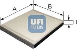 Салонный фильтр UFI. Артикул 53.051.00