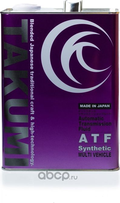Спецжидкость АКПП TAKUMI ATF Multy Vehicle 4L. Артикул ATFTMV00401