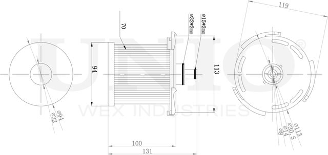 Фильтр топливный (Unio). Артикул FLT-50044