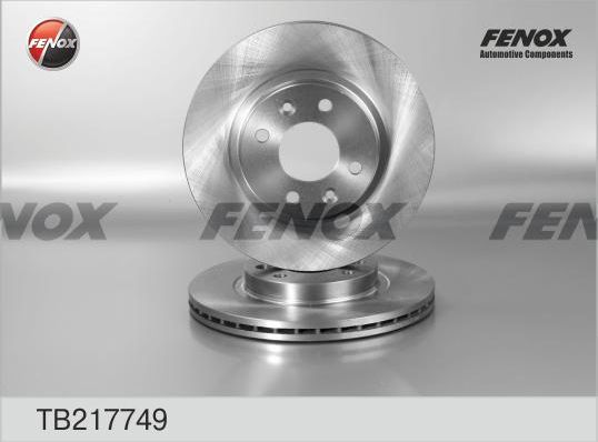 Тормозной диск Fenox передний для Renault Logan II 2007-2026. Артикул TB217749