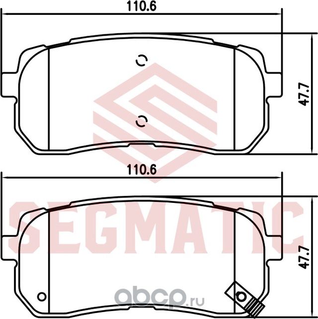 Колодка торм диск зад (Segmatic). Артикул SGBP2725