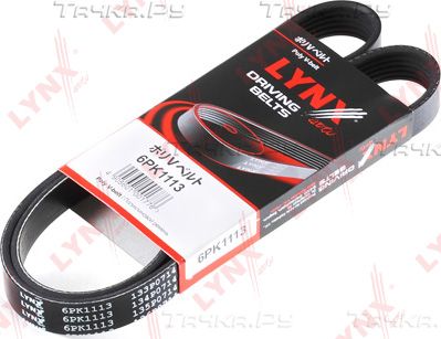 Приводной ремень поликлиновой LYNXauto для SEAT Toledo III 2007-2009. Артикул 6PK1113