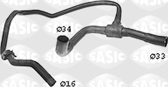 Патрубок радиатора (системы охлаждения) Sasic. Артикул SWH6662