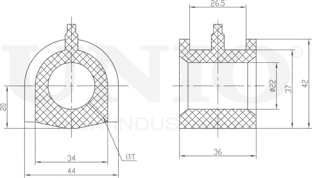 Втулка стабилизатора (Unio). Артикул RMP-10242