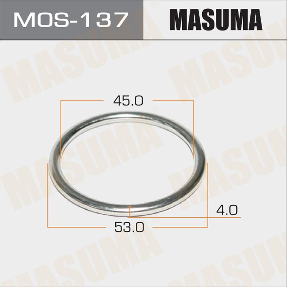 Кольцо уплотнительное (Masuma). Артикул MOS-137