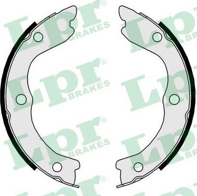 Тормозные колодки (стояночная тормозная система) LPR задние для Nissan Interstar 2002-2026. Артикул 09730