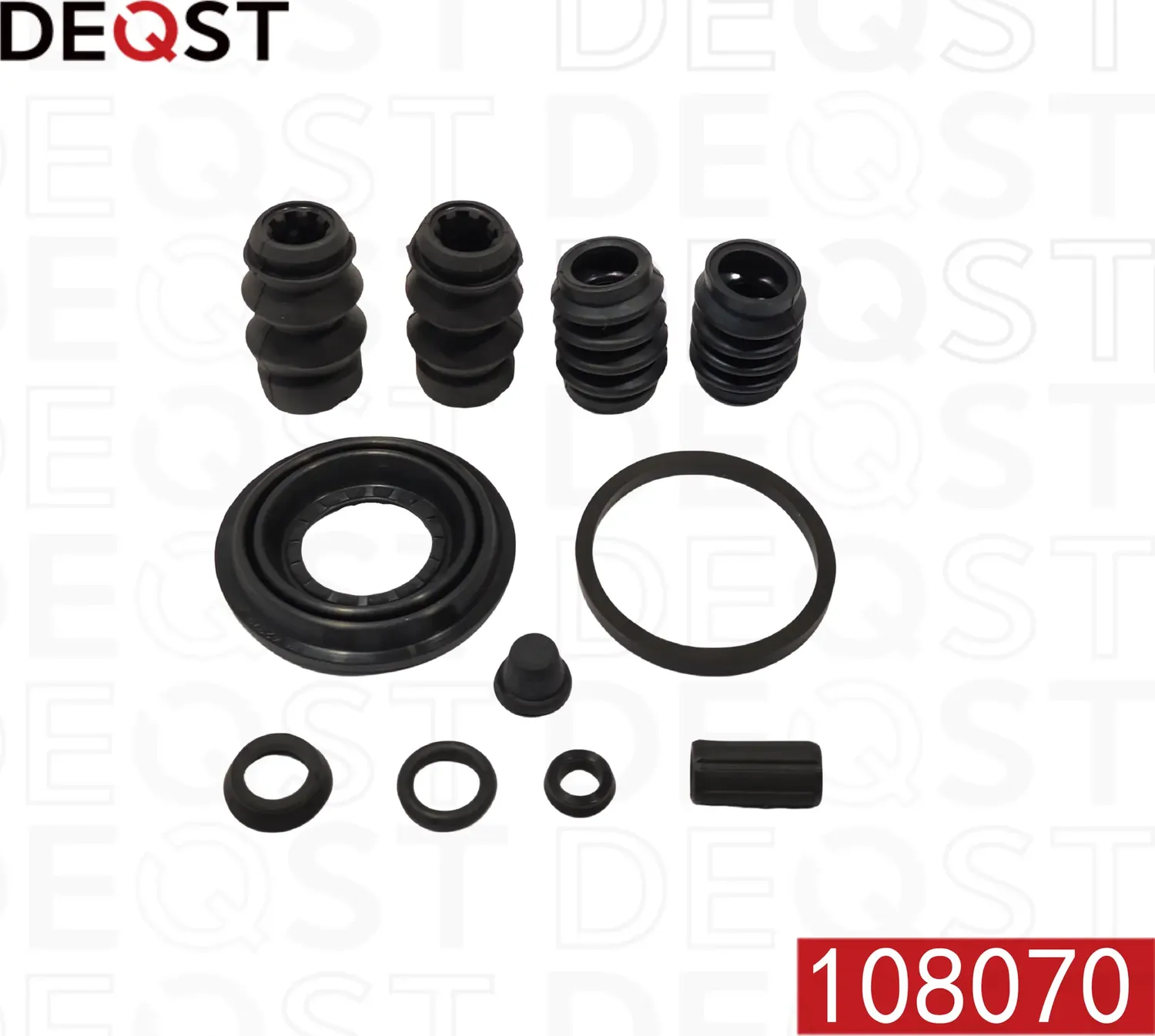 Ремкомплект тормозного суппорта заднего (для поршня O 38 mm  суппорт Bosch). AUDI A3 03-12  CITROEN  (Deqst). Артикул 108070