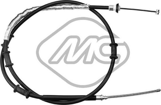 Трос ручника (тросик ручного тормоза) Metalcaucho. Артикул 81391