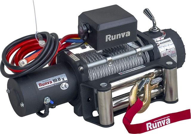 Лебёдка электрическая 24V Runva 10000 lbs 4500 кг. Артикул EWX10000S24V