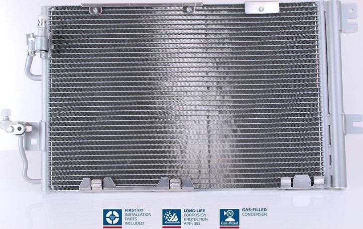 Радиатор кондиционера (конденсатор) Nissens (алюминий). Артикул 94809