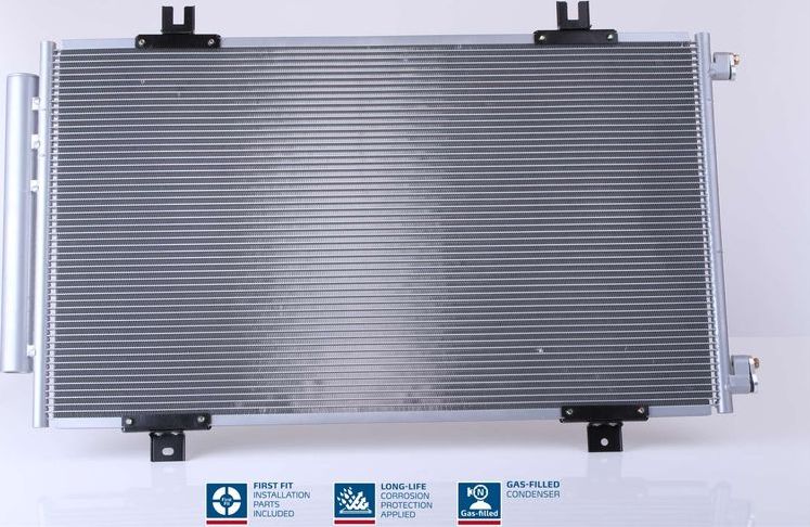 Радиатор кондиционера (конденсатор) Nissens (алюминий). Артикул 940746