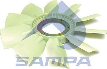Вентилятор радиатора двигателя Sampa для Volvo  FMX 1998-2005. Артикул 033.226
