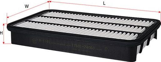 Воздушный фильтр Sakura для Lexus RX I 1998-2003. Артикул A-1145