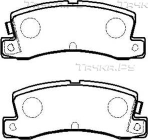 Тормозные колодки HSB задние для Toyota Harrier I (XU10) 1998-2003. Артикул HP5121