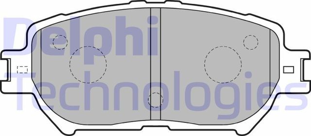 Тормозные колодки Delphi (Low-Metallic). Артикул LP1738