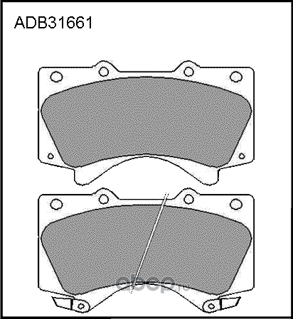 Колодки тормозные TOYOTA Land Cruiser 200 передние (4шт.) ALLIED NIPPON. Артикул ADB31661