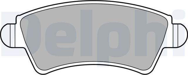 Тормозные колодки Delphi (Low-Metallic). Артикул LP1846