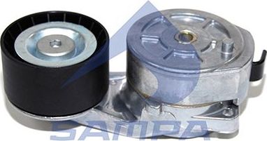 Натяжной ролик (натяжитель) приводного клинового зубчатого ремня Sampa для Scania 4 1995-2008. Артикул 041.296