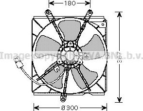 Вентилятор радиатора двигателя AVA. Артикул TO7540