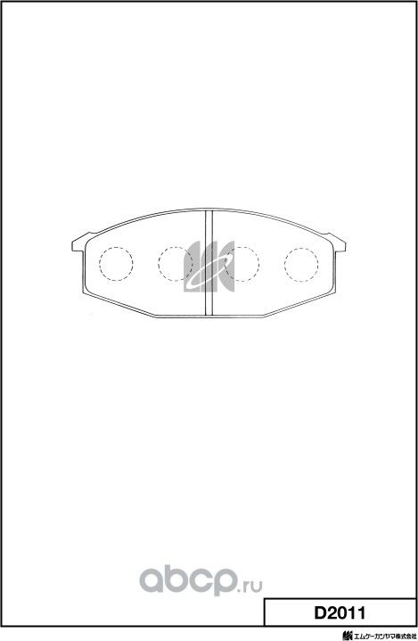Колодки торм.пер. (MK Kashiyama) MK Kashiyama. Артикул D2011
