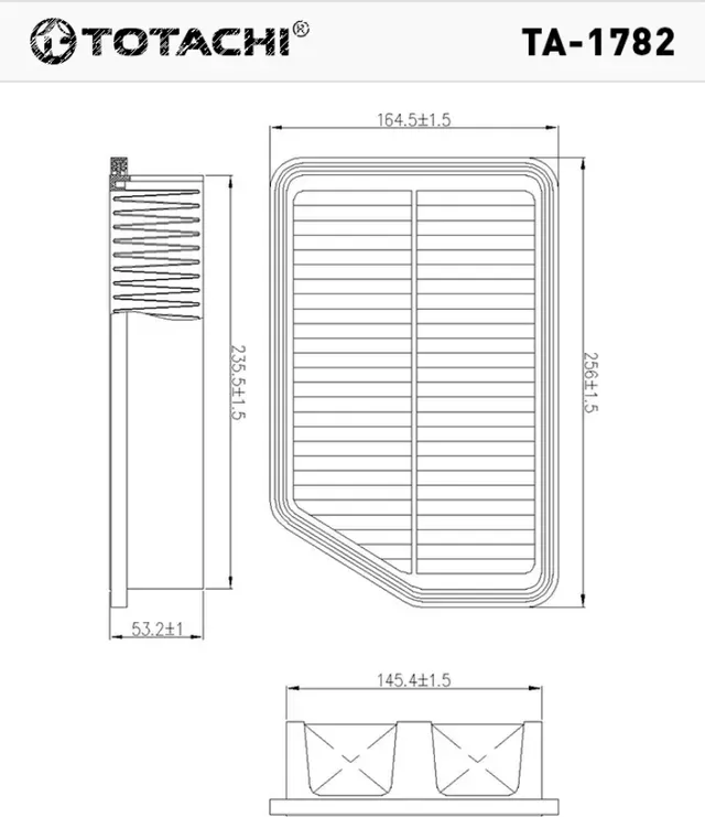 Фильтр воздушный двигателя (TOTACHI TA-1782 A-024 28113-2S000 MANN C 26 008, C 2 Totachi. Артикул TA1782