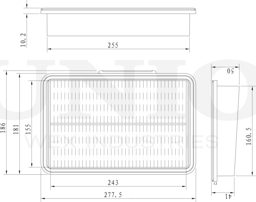 Фильтр воздушный (Unio). Артикул FLT-10227