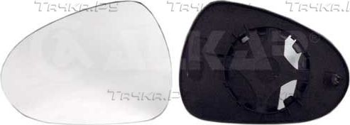 Зеркальное стекло бокового зеркала Alkar левое для SEAT Ibiza IV 2008-2017. Артикул 6401803